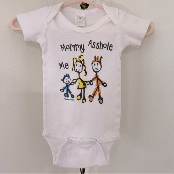 Daydreamers Other - Me, Mommy, A$$hole Newborn Onesie